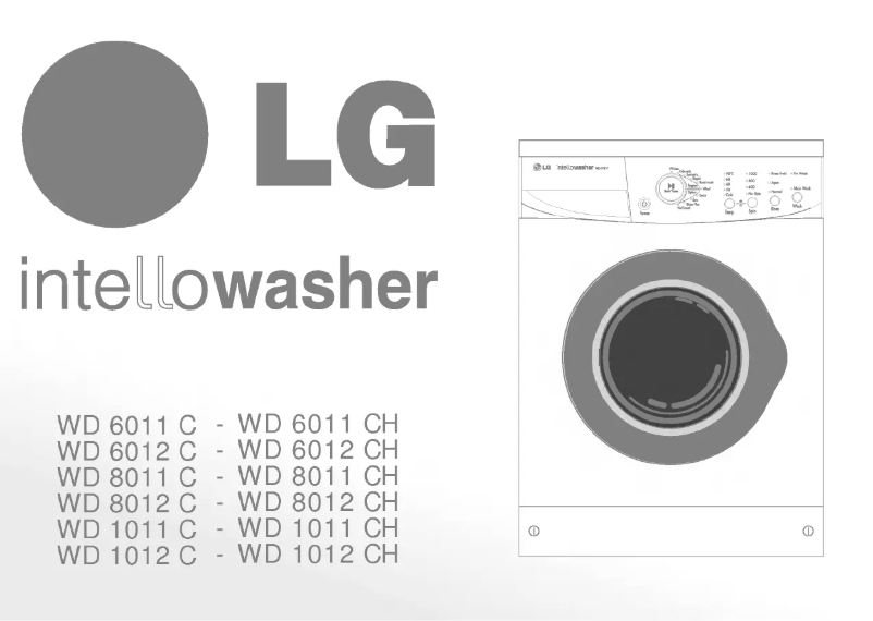 Page n°1 - Manuel utilisateur LG WD-8011C