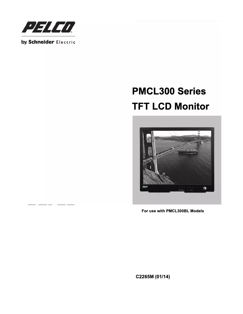 Page n°1 - Manuel utilisateur Pelco PMCL317BL