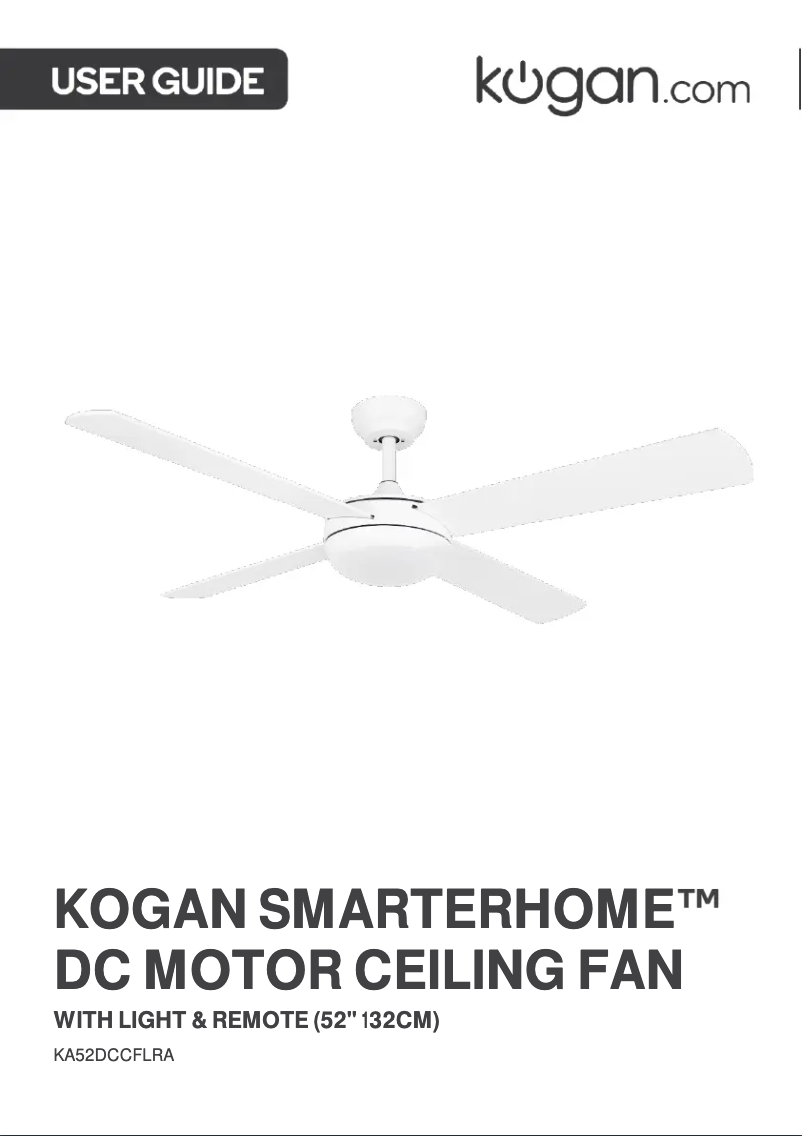 Página 1 del manual Manual de usuario Kogan KA52DCCFLRA