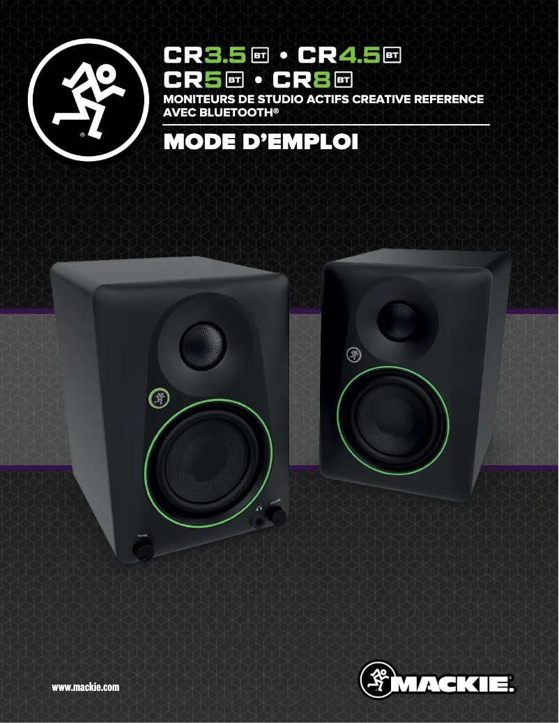 Page 1 de la notice Manuel utilisateur Mackie CR3.5BT
