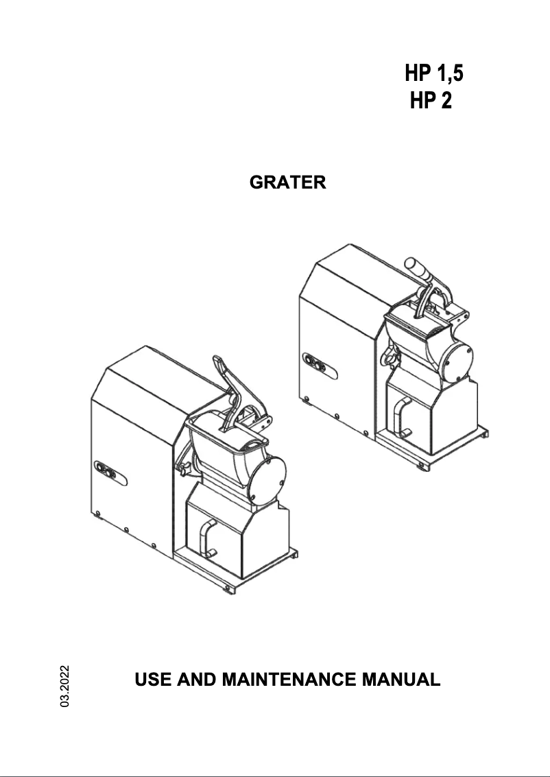 Page 1 de la notice Manuel utilisateur Sirman GFX HP 1.5