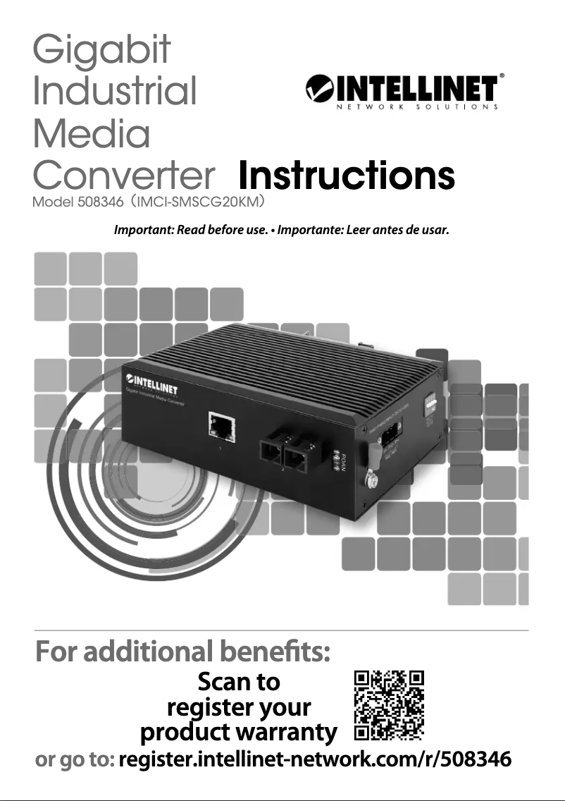 Page n°1 - Manuel utilisateur Intellinet 508346