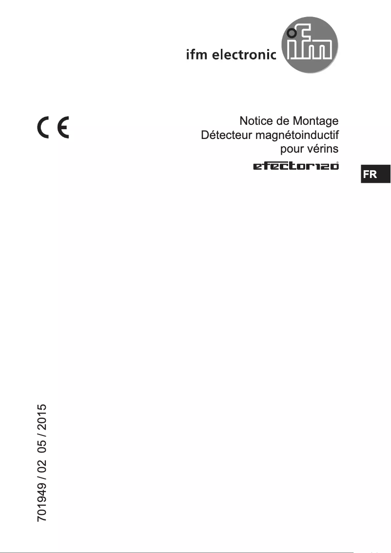 Page 1 de la notice Manuel utilisateur IFM MK5368