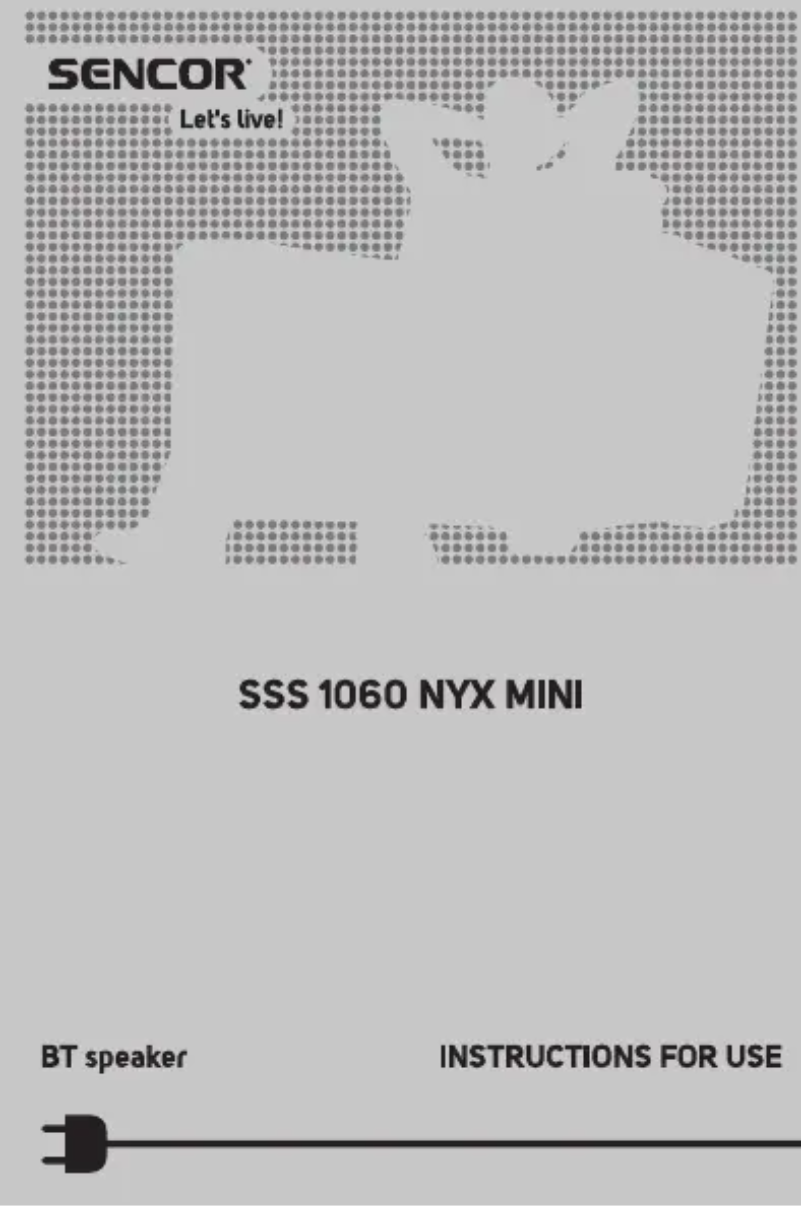 Página 1 del manual Manual de usuario Sencor SSS 1060 NYX MINI