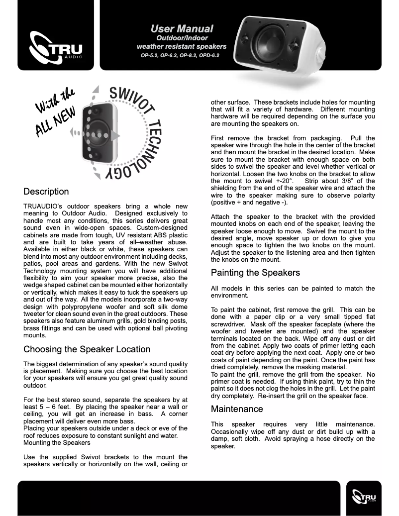 Image de la première page du manuel de l'appareil OP-6.2