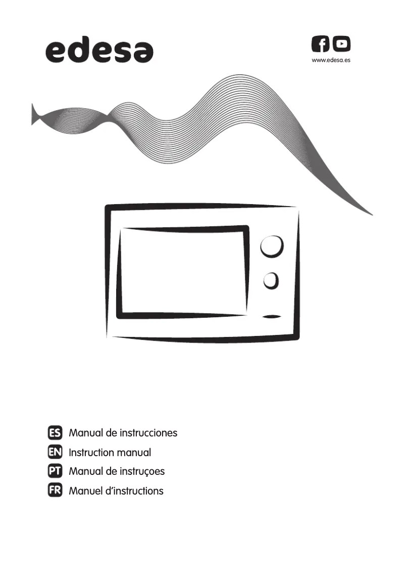 Page 1 de la notice Manuel utilisateur Edesa EMW-2010-IG XWH