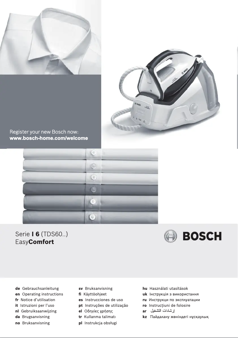 Page n°1 - Manuel utilisateur Bosch TDS6010
