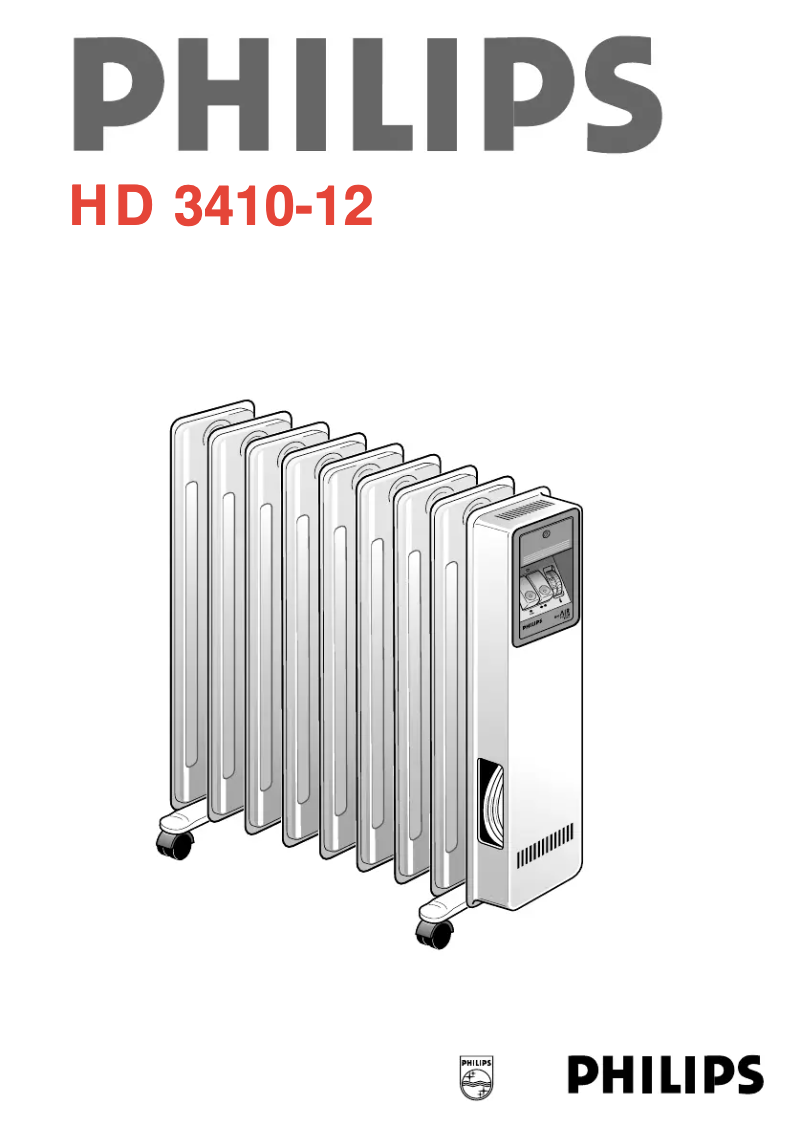 First page image of the manual for HD3410