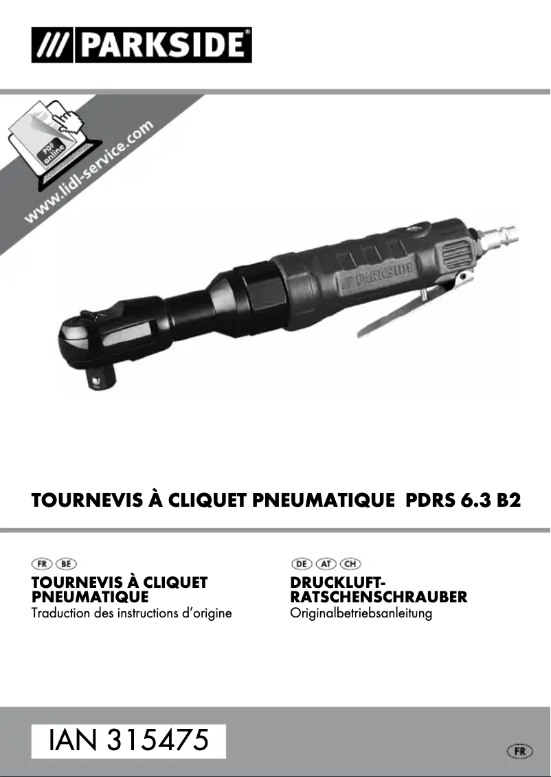 Page n°1 - Manuel utilisateur Parkside PDSB 10 A1
