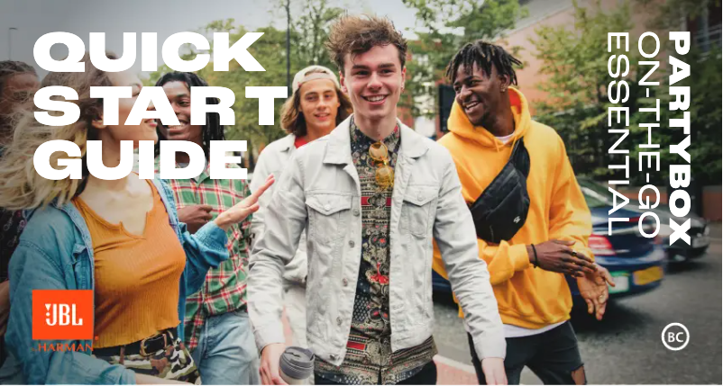 Page 1 de la notice Manuel utilisateur JBL PartyBox On-the-Go Essential