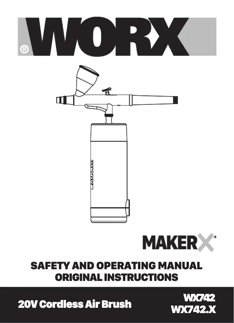 Page n°1 - Manuel utilisateur Worx MakerX WX742.9
