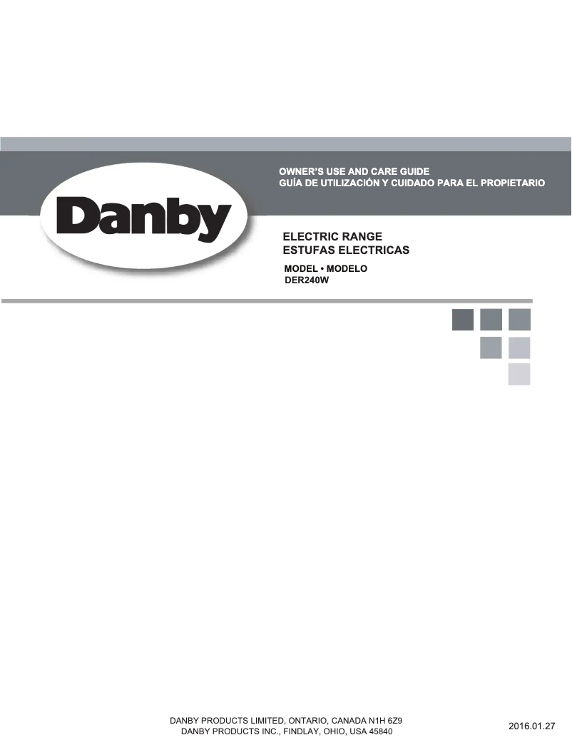 Image de la première page du manuel de l'appareil DER240W