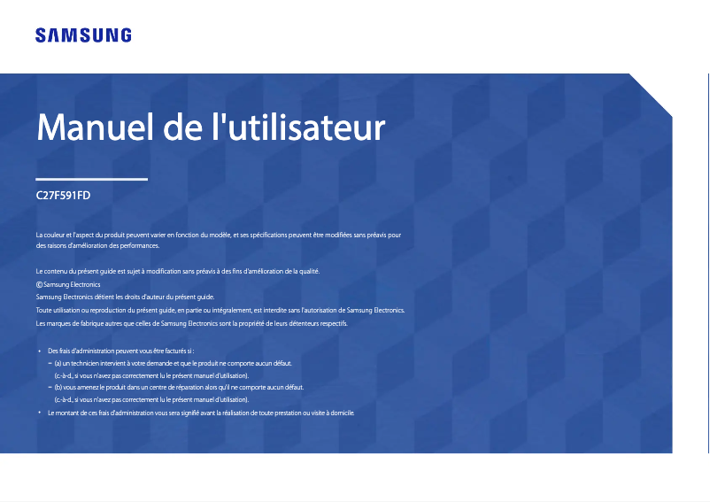 Page n°1 - Manuel utilisateur Samsung C27F591FDU