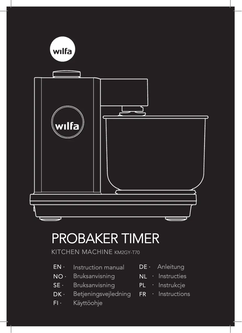 Image de la première page du manuel de l'appareil ProBaker Timer KM2BS-T70