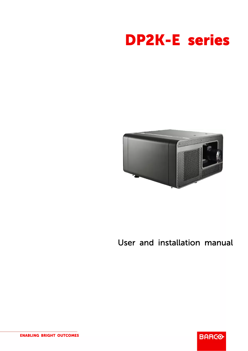 Image de la première page du manuel de l'appareil DP2K-6E