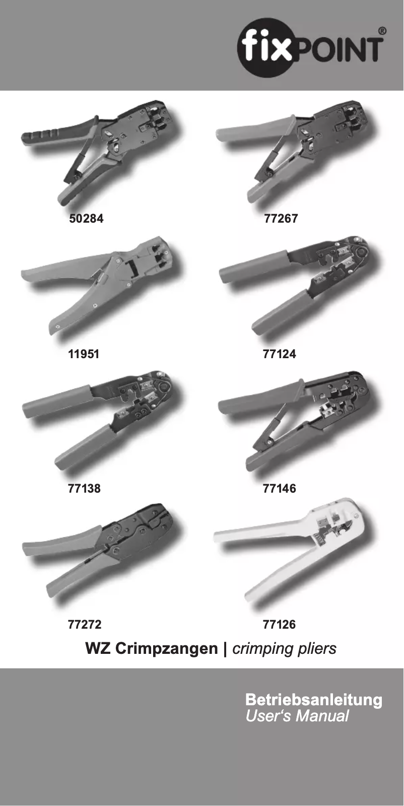 Imagen de la primera página del manual del dispositivo 77124
