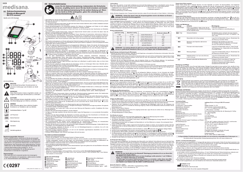 Página 1 del manual Manual de usuario Medisana BU 570 Connect