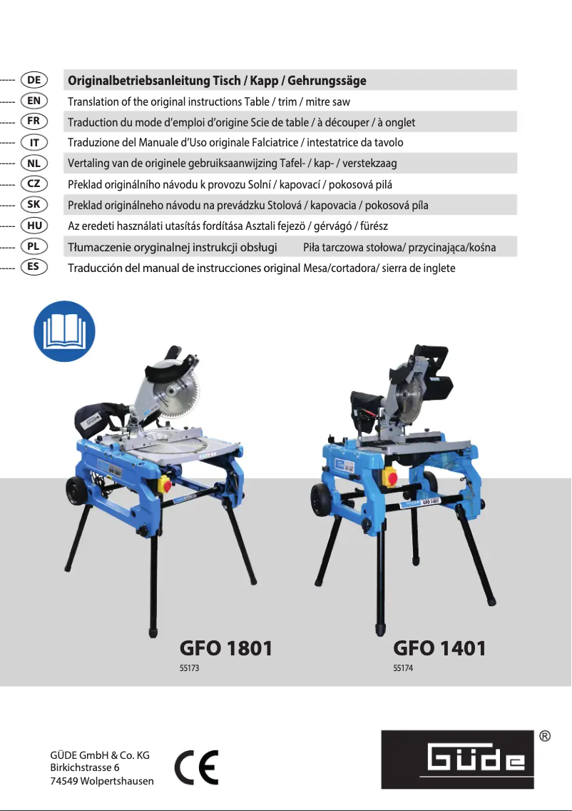 Página 1 del manual Manual de usuario Güde GFO 1401