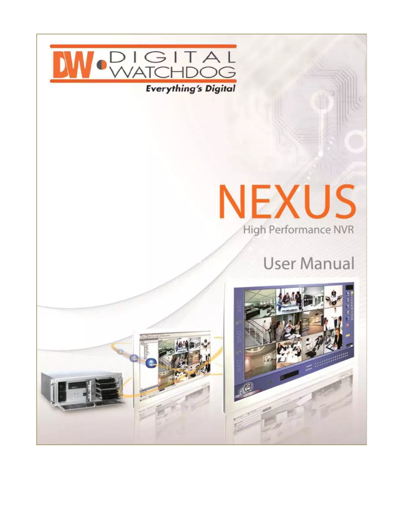 Page 1 de la notice Manuel utilisateur Digital Watchdog DW-NEXUS8-2000