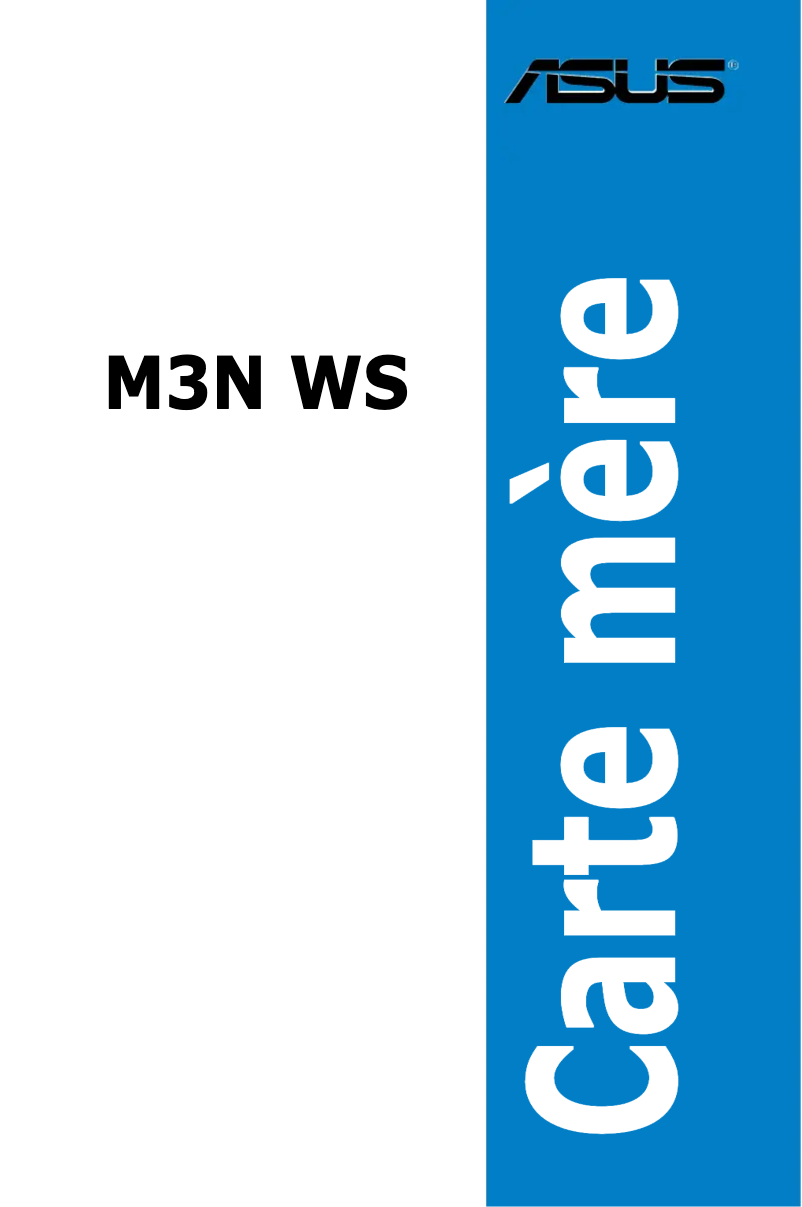 Page 1 de la notice Manuel utilisateur Asus M3N WS