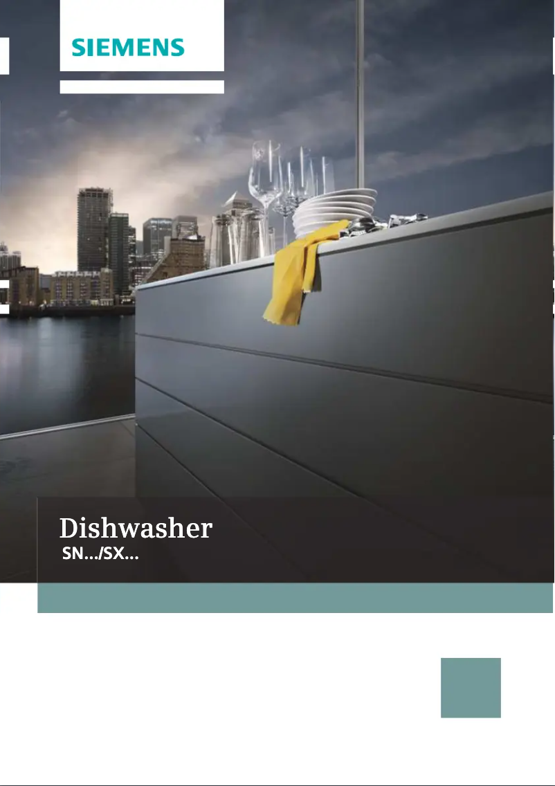 Page n°1 - Manuel utilisateur Siemens SN25E271EU
