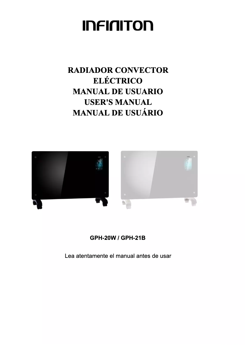 Page n°1 - Manuel utilisateur Infiniton GPH-20W