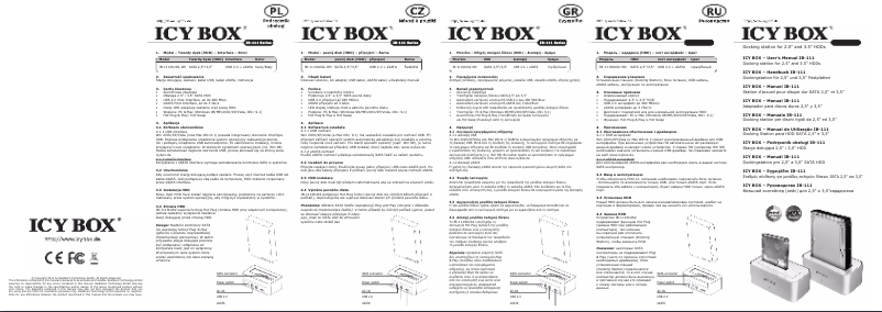 Image de la première page du manuel de l'appareil IB-111STUS2
