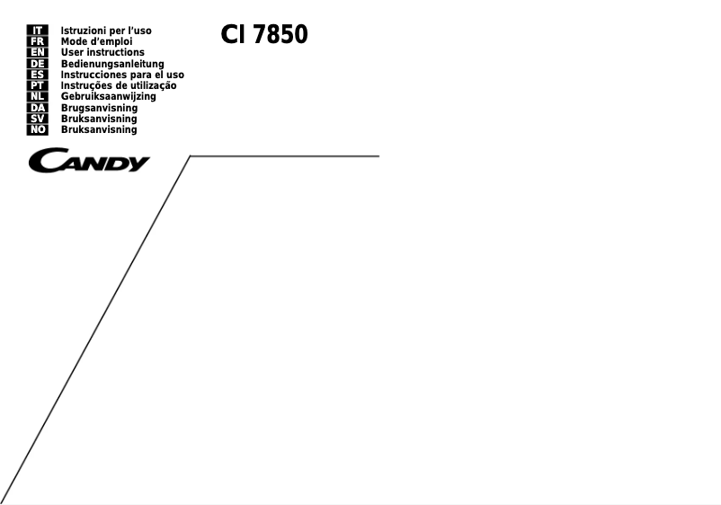 Page n°1 - Manuel utilisateur Candy LS CI 7850 W