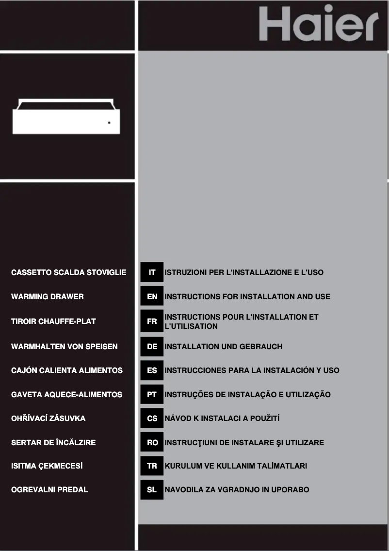 Image de la première page du manuel de l'appareil HWO15NWD6XB1