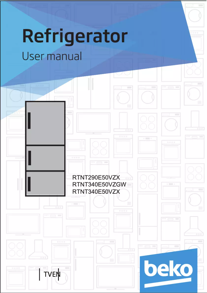Page 1 de la notice Manuel utilisateur Beko RTNT340E50VZGW