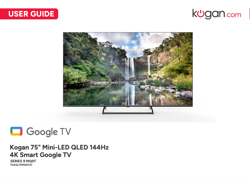 Page 1 de la notice Manuel utilisateur Kogan KAQL75MQ9TA
