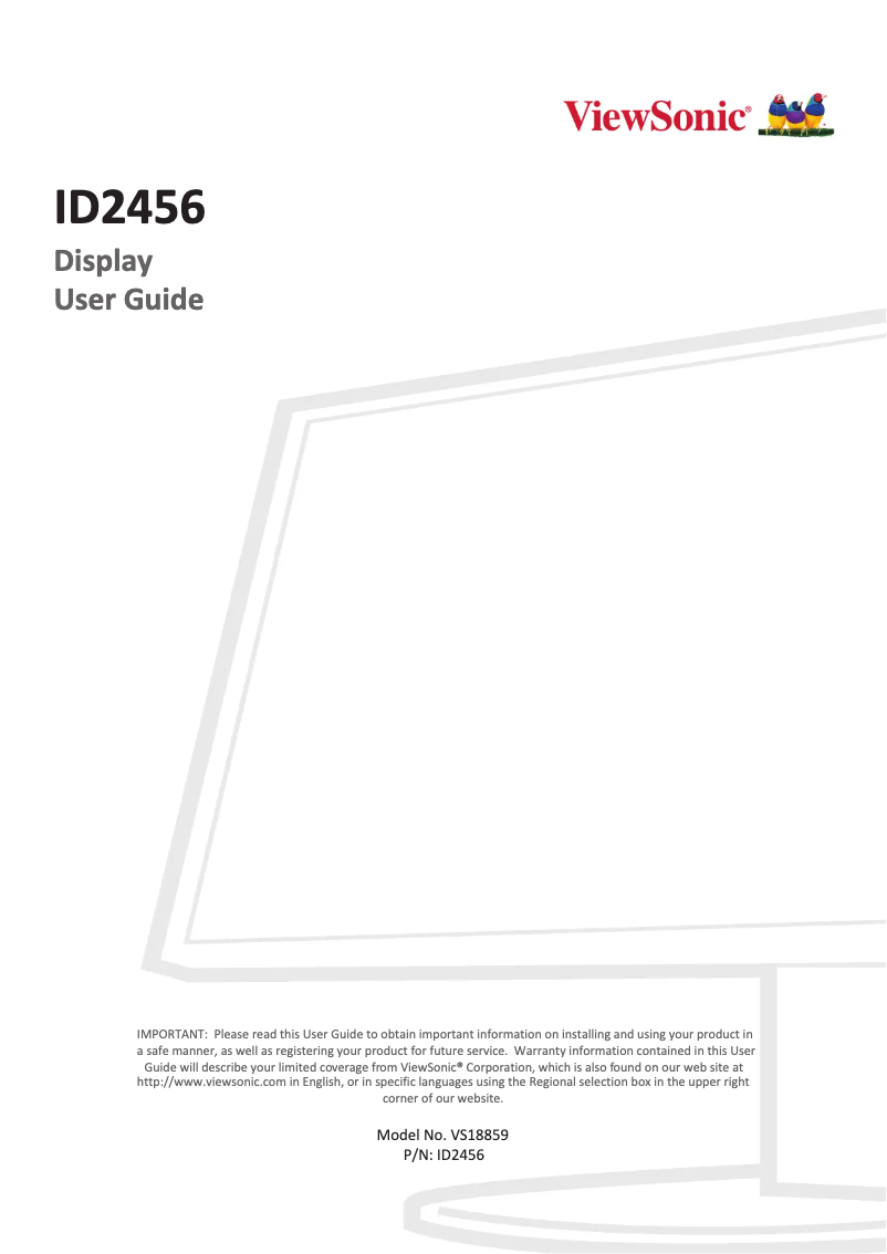 Image de la première page du manuel de l'appareil ID2456