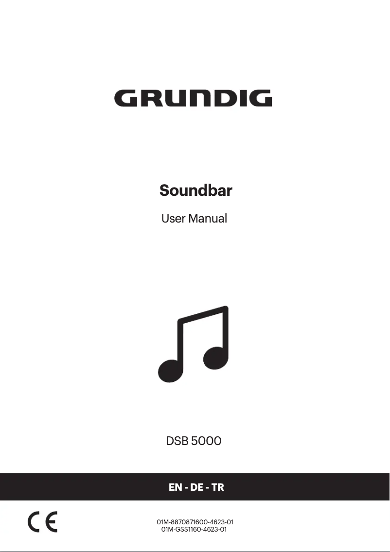 Page 1 de la notice Manuel utilisateur Grundig DSB 5000