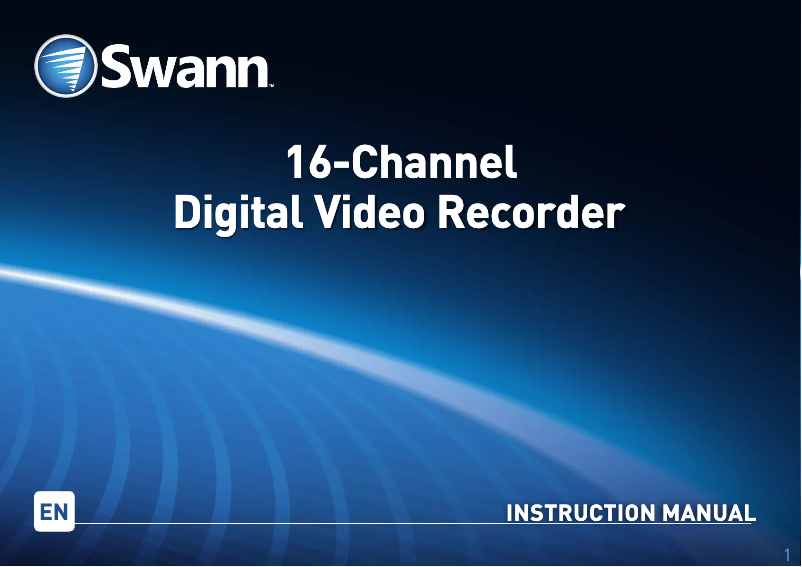 Image de la première page du manuel de l'appareil DVR16-4200
