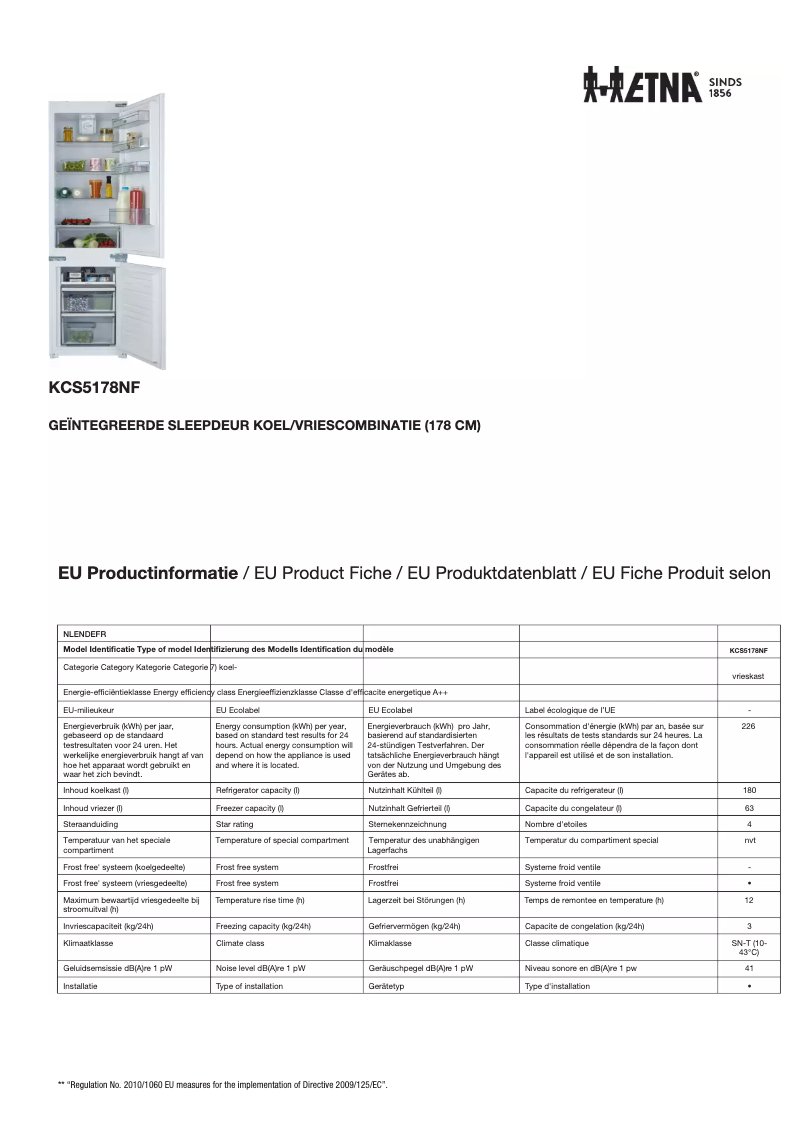Imagen de la primera página del manual del dispositivo KCS5178NF