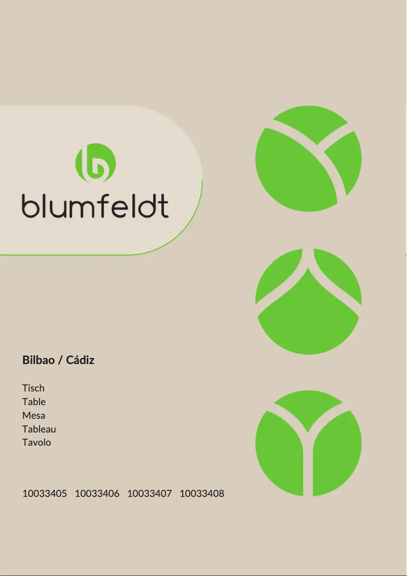 Page 1 de la notice Manuel utilisateur Blumfeldt Cádiz