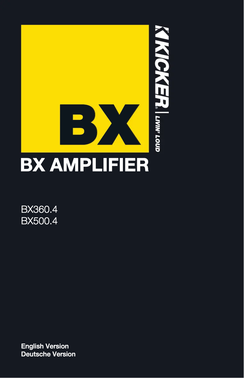 Imagen de la primera página del manual del dispositivo BX360.4