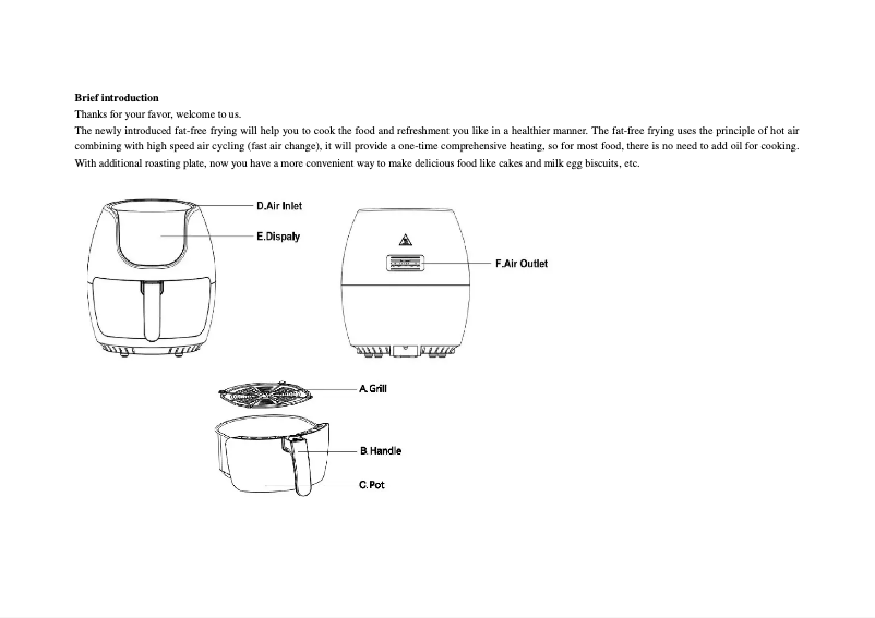 Image de la première page du manuel de l'appareil Vortx T17067