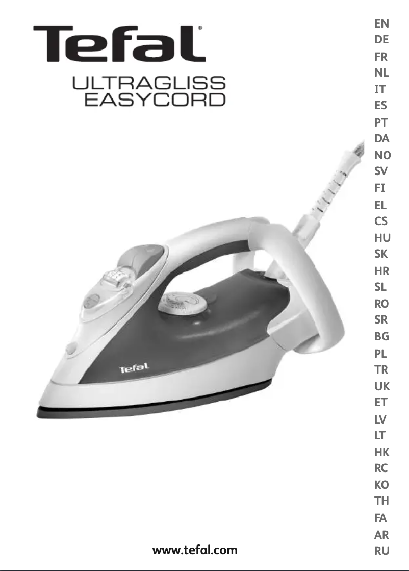 Page 1 of the manual User Manual Tefal Ultragliss Easycord 65 FV4265E0