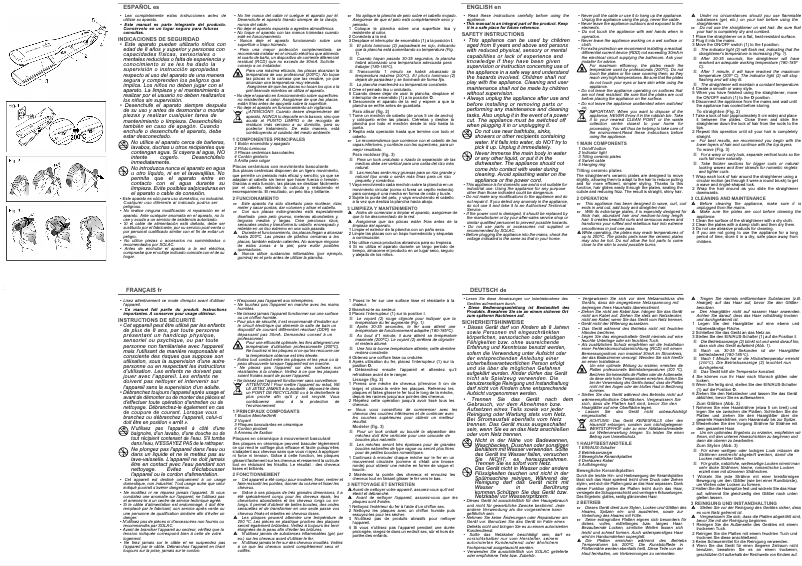 Image de la première page du manuel de l'appareil PP7212