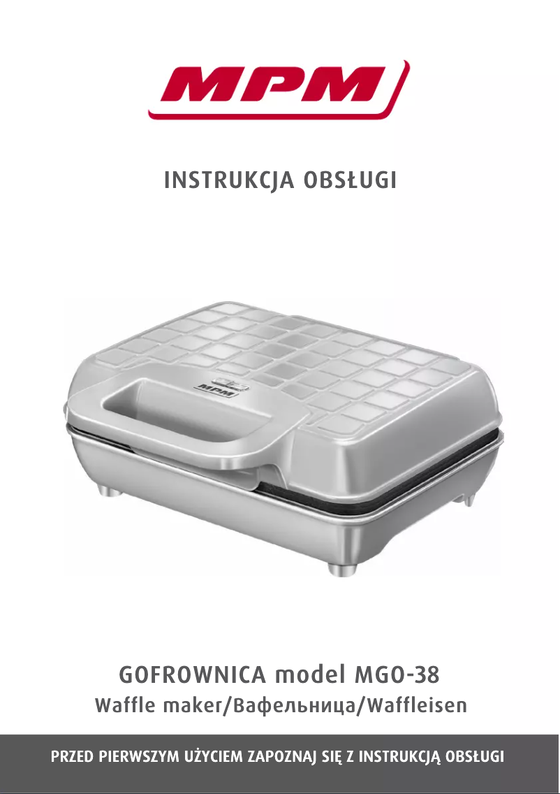 Image de la première page du manuel de l'appareil MGO-38