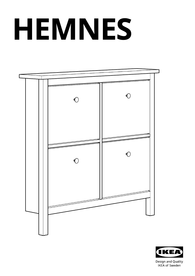 Page 1 de la notice Manuel utilisateur Ikea HEMNES 303.817.53