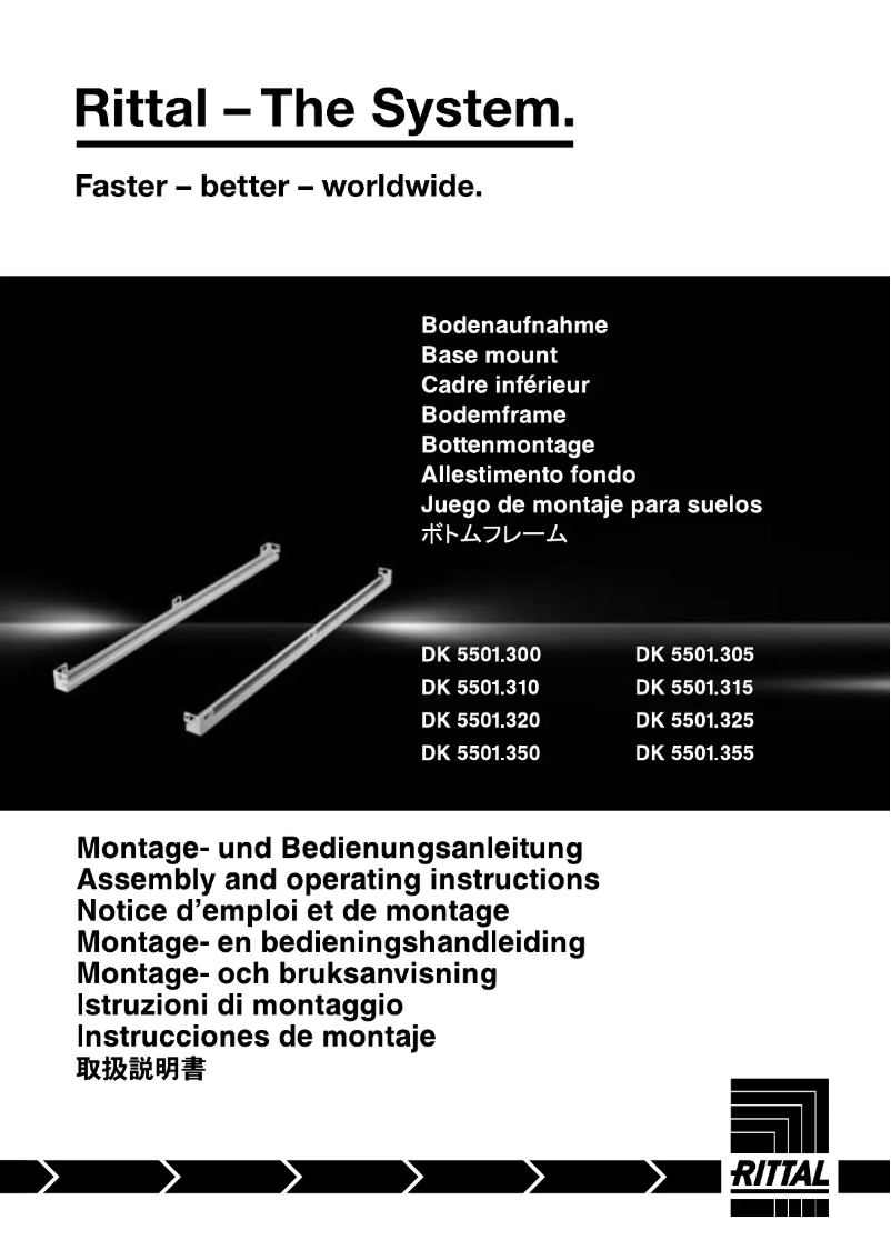 Page 1 de la notice Manuel utilisateur Rittal 5501.310