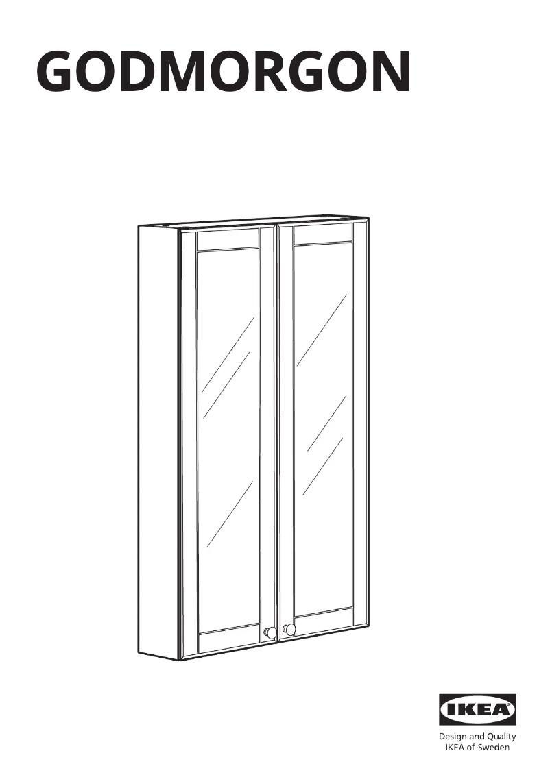 Página 1 del manual Manual de usuario Ikea GODMORGON 203.922.38