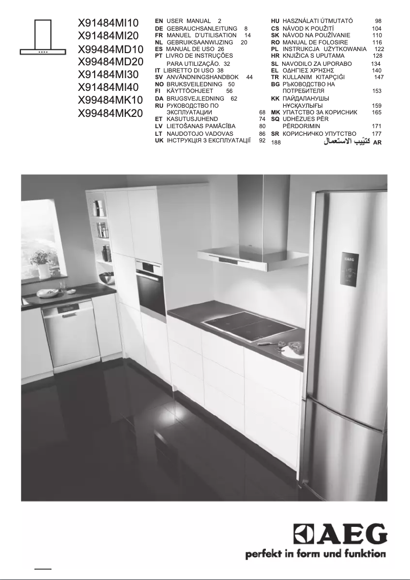 Page n°1 - Manuel utilisateur AEG X99484MD20