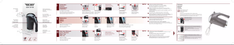 Page 1 de la notice Manuel utilisateur Turmix CX 510