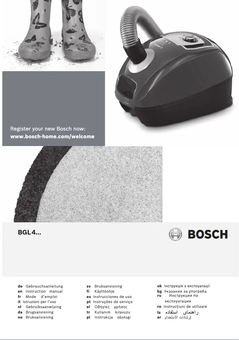 Page n°1 - Manuel utilisateur Bosch BGL4PET1