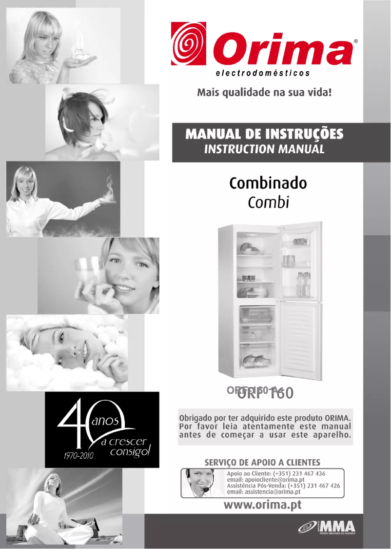 Page 1 de la notice Manuel utilisateur Orima ORF-160 A+