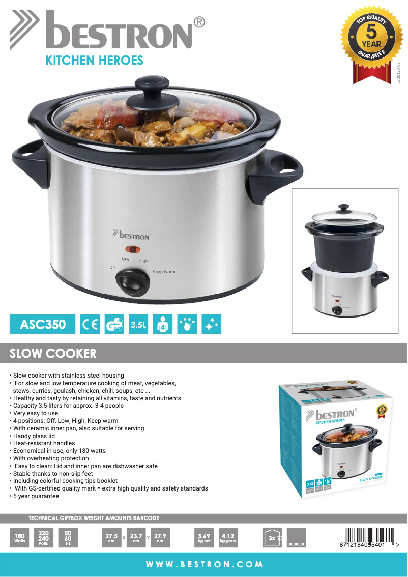 Image de la première page du manuel de l'appareil ASC350