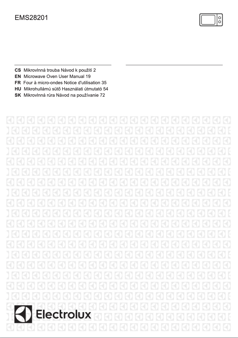 Page 1 de la notice Manuel utilisateur Electrolux EMS28201OW